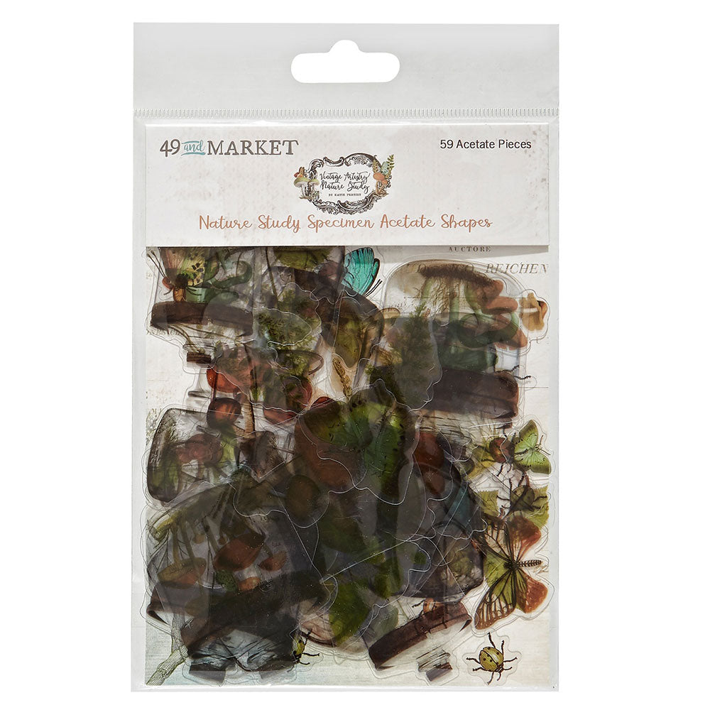49 & Market Nature Study Specimen Acetate Shapes - Art Journal Junction