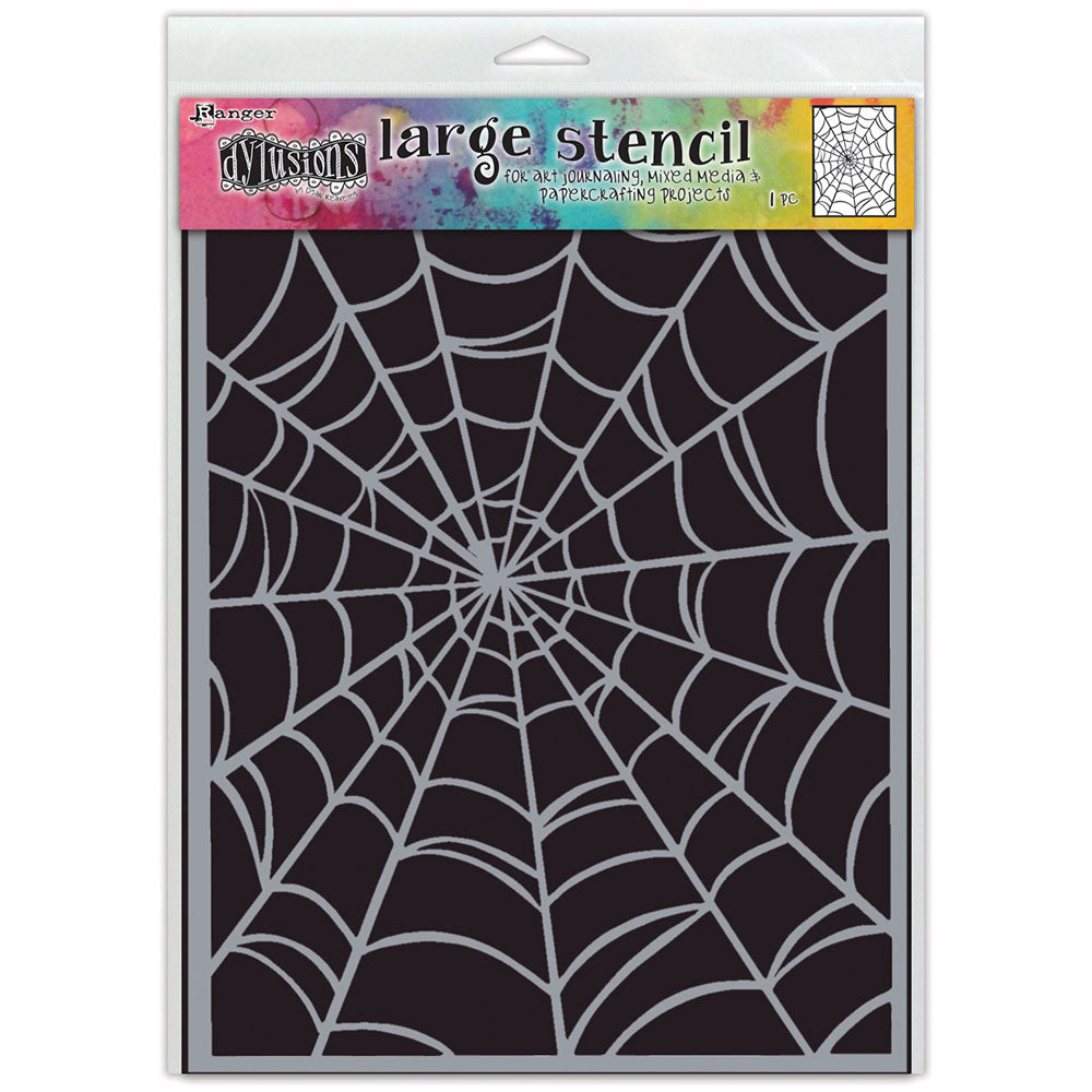 Dylusions Large Webs Stencil - Art Journal Junction