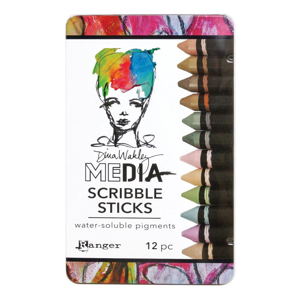 Dina Wakley Media Scribble Sticks - Set 3 - Art Journal Junction