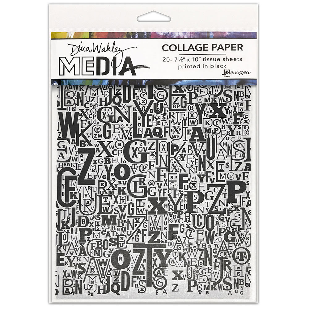 Dina Wakley Media Jumbled Collage Tissue Paper - Art Journal Junction