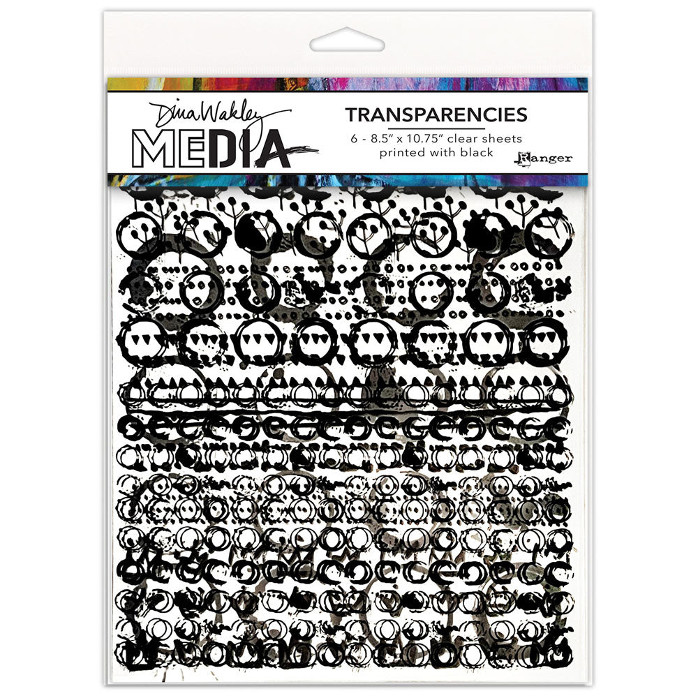 Dina Wakley Media Pattern Play 2 Transparencies - Art Journal Junction