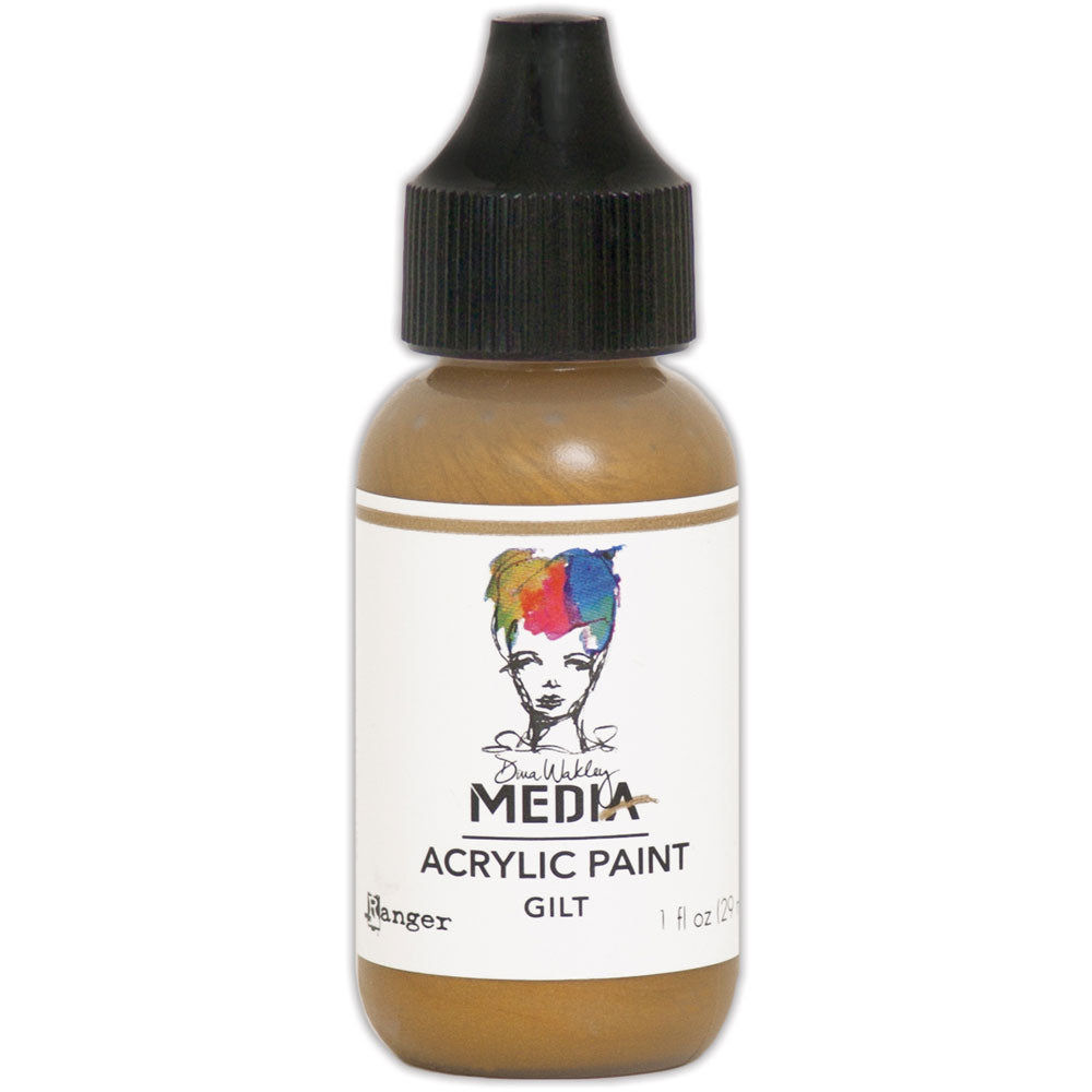 Dina Wakley Media Heavy Body Acrylic Paint - Gilt - Art Journal Junction