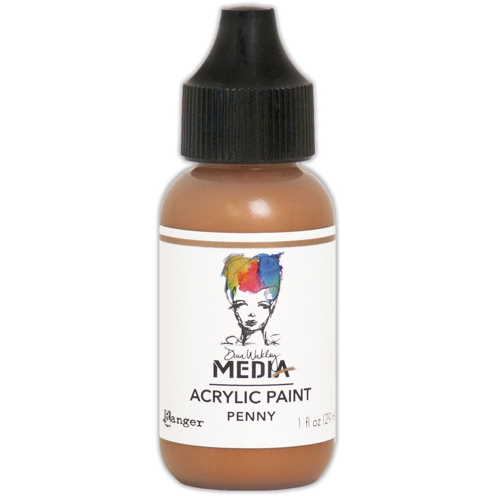 Dina Wakley Media Heavy Body Acrylic Paint - Penny - Art Journal Junction
