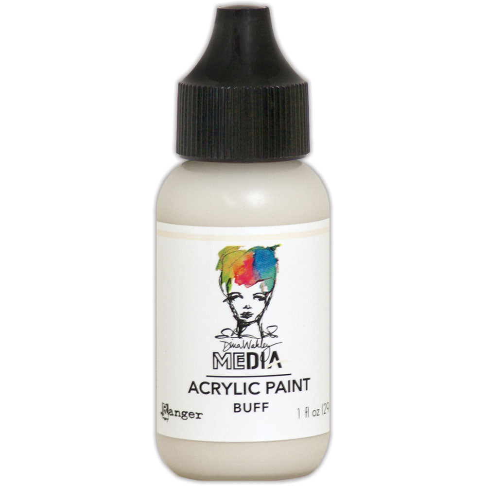 Dina Wakley Media Heavy Body Acrylic Paint - Buff - Art Journal Junction