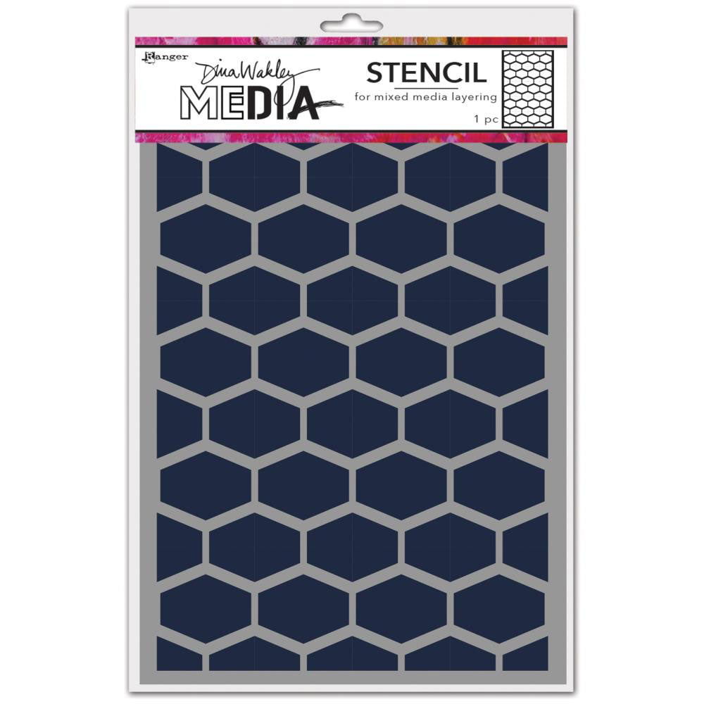 Dina Wakley Media Lattice Stencil - Art Journal Junction