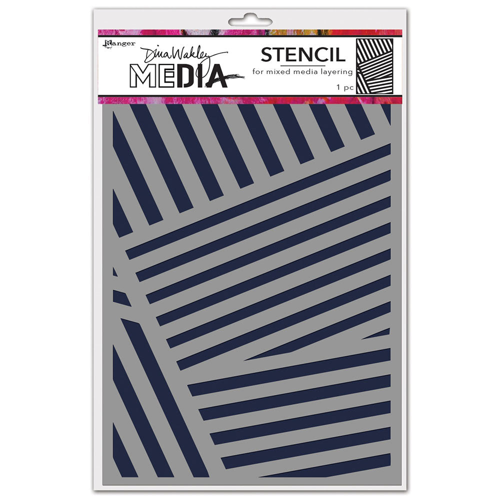 Dina Wakley Media Angles Stencil - Art Journal Junction