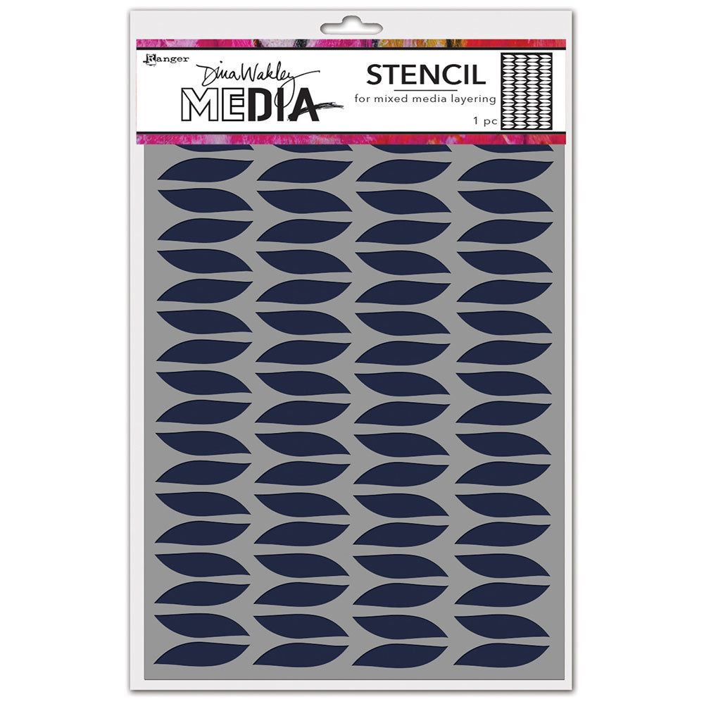 Dina Wakley Media Sideways Stencil - Art Journal Junction