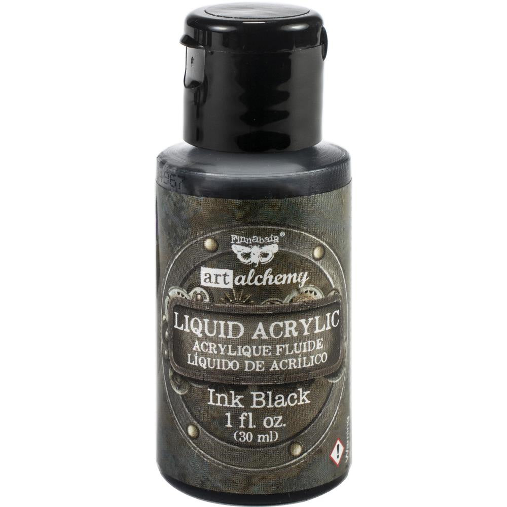 Finnabair Liquid Acrylic Paint - Ink Black