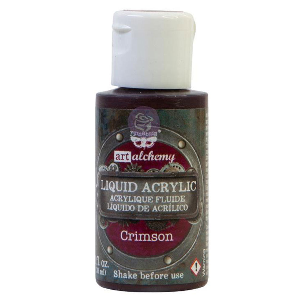 Finnabair Liquid Acrylic Paint - Crimson