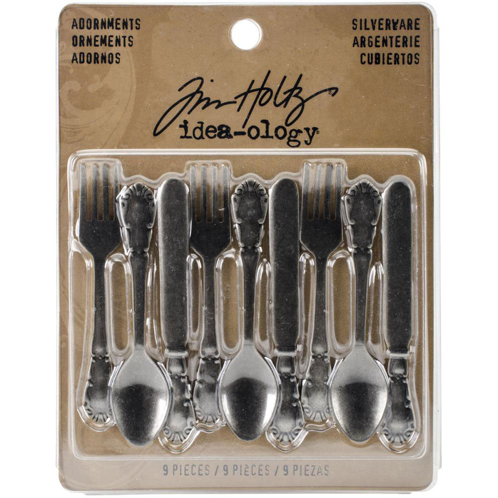 Tim Holtz Idea-ology Silverware Adornments - Art Journal Junction