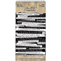 Tim Holtz Idea-ology Small Talk Snarky Sticker Book - Art Journal Junction