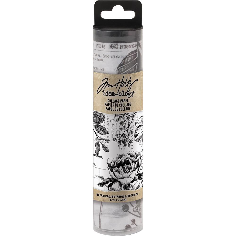 Tim Holtz Idea-ology Botanical Collage Paper - Art Journal Junction