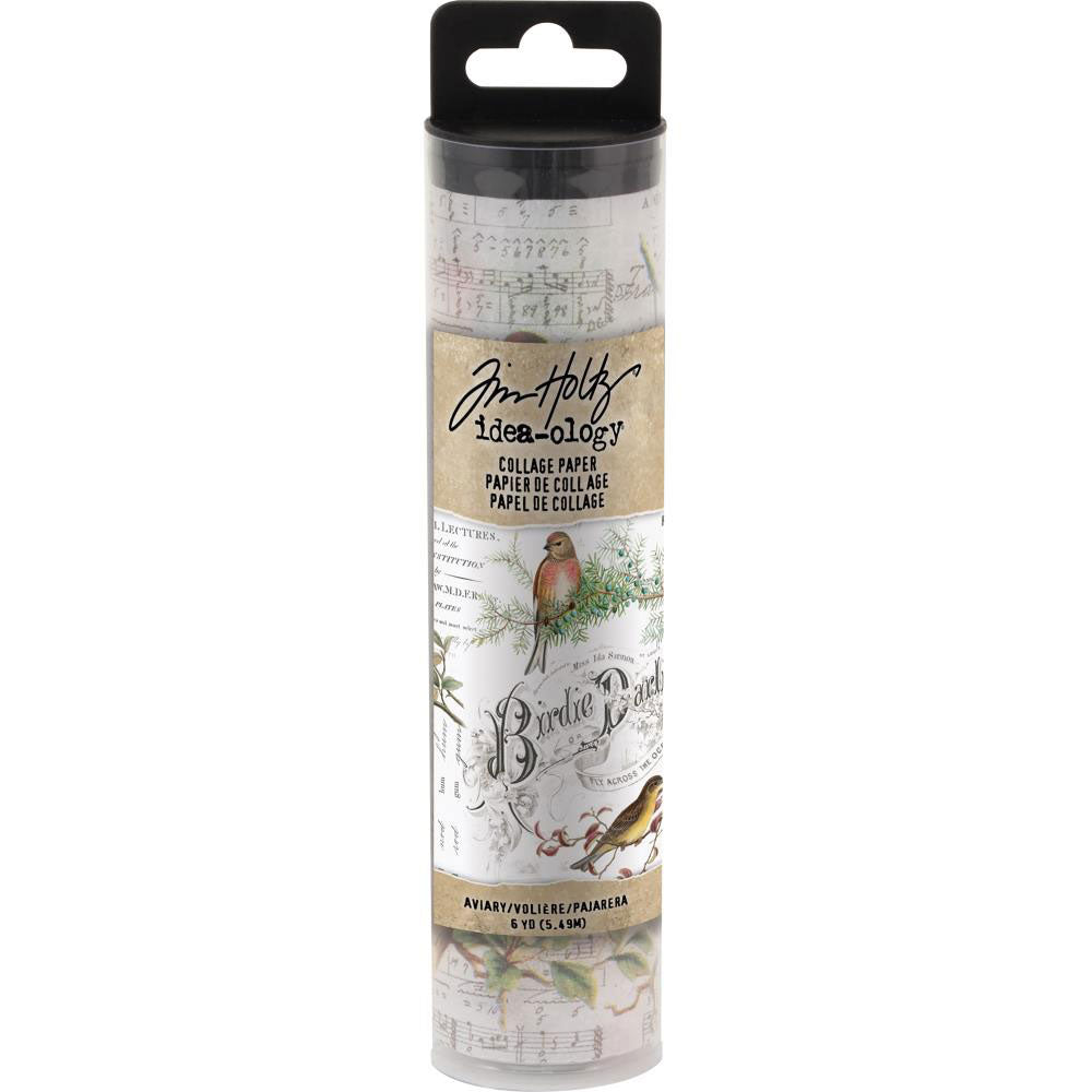 Tim Holtz Idea-ology Aviary Collage Paper - Art Journal Junction