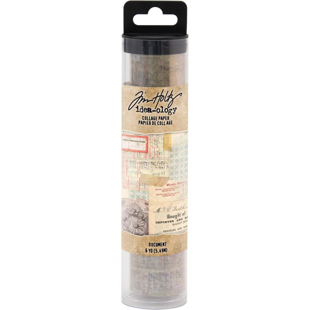 Tim Holtz Idea-ology Document Collage Paper - Art Journal Junction