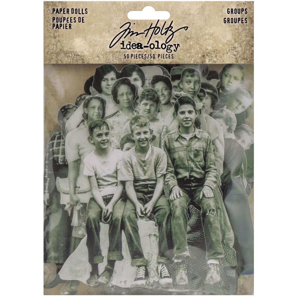 Tim Holtz Idea-ology Paper Doll Groups - Art Journal Junction
