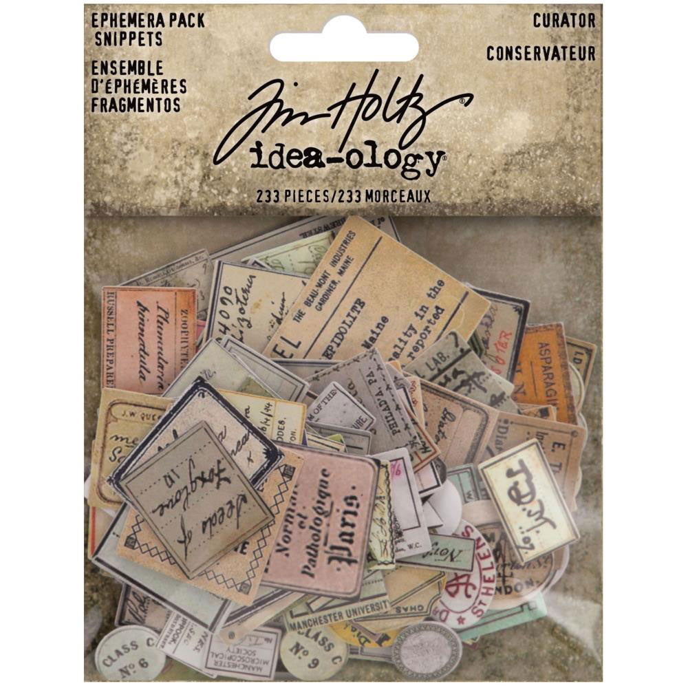 Tim Holtz Idea-ology Curator Snippets Ephemera - Art Journal Junction