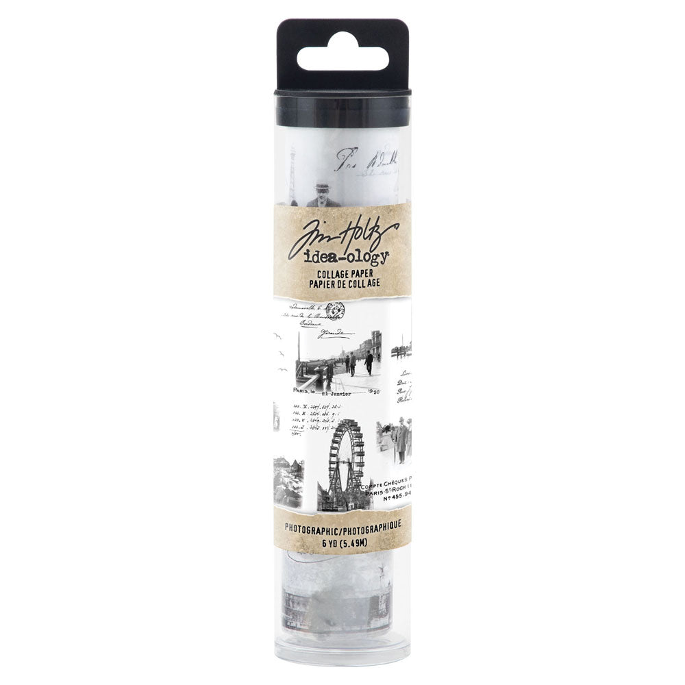 Tim Holtz Idea-ology Photographic Collage Paper - Art Journal Junction
