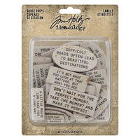 Tim Holtz Idea-ology Labels Quote Chips - Art Journal Junction