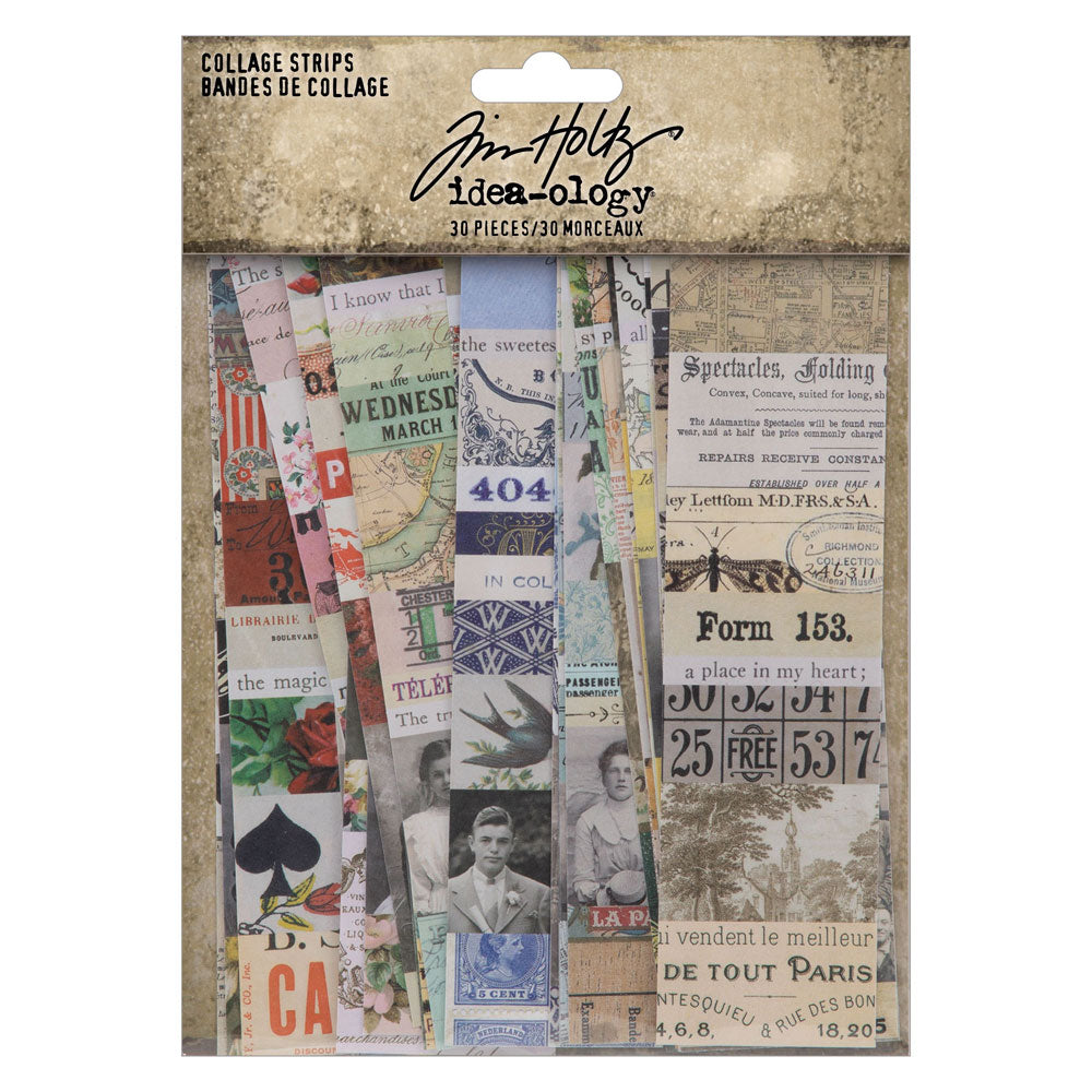 Tim Holtz Idea-ology Collage Strips - Art Journal Junction