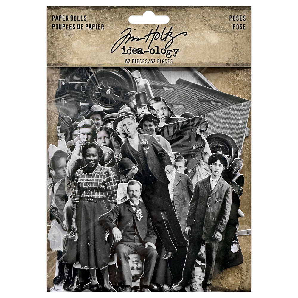 Tim Holtz Idea-ology Paper Doll Poses - Art Journal Junction