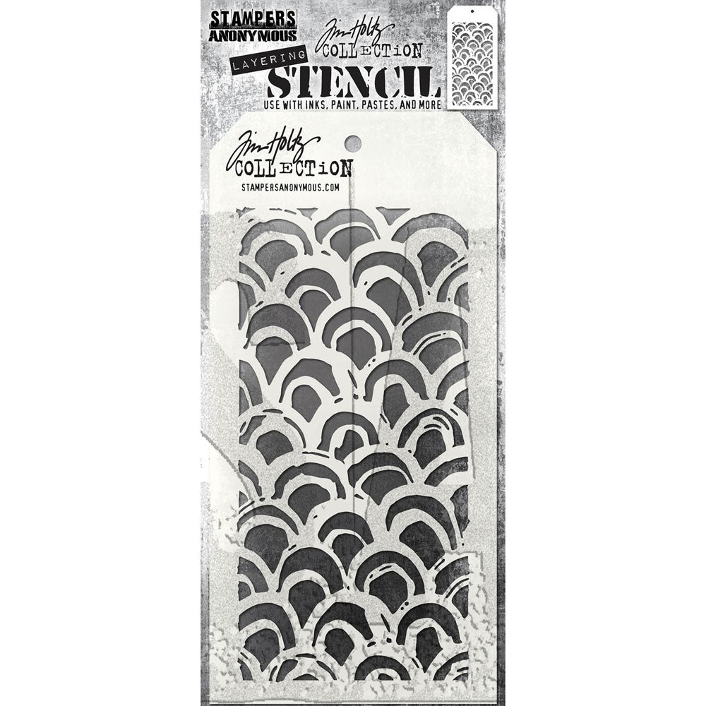 Tim Holtz Layering Stencil - Brush Arch THS168