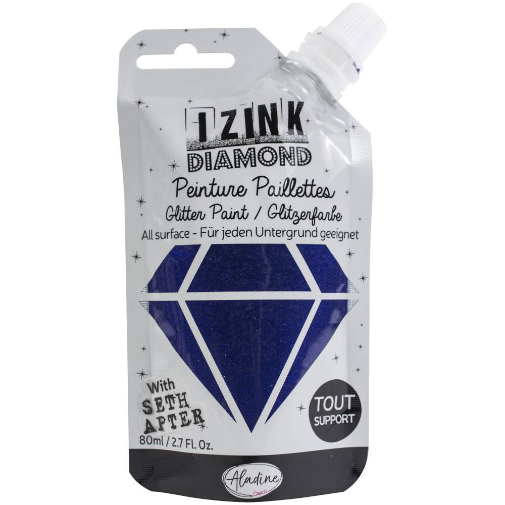 iZink Diamond Glitter Paint - Beautiful Blue 80884 - Art Journal Junction