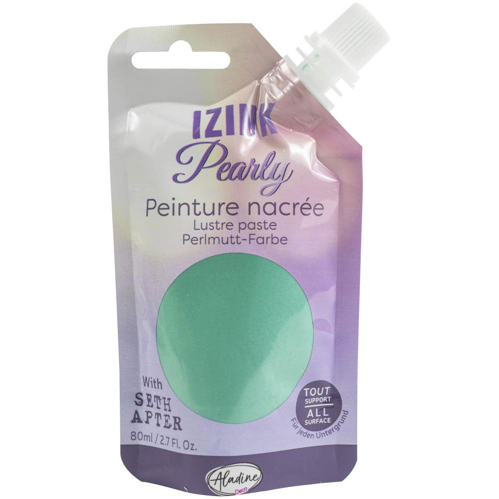 iZink Sky Green Pearly Paint - Art Journal Junction