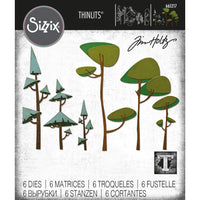 Tim Holtz Sizzix Thinlits - Funky Trees