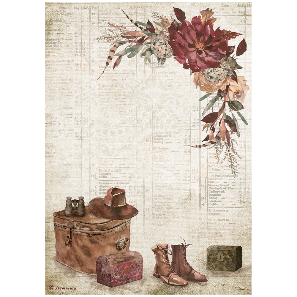 Stamperia Our Way Country Elements Decoupage Rice Paper