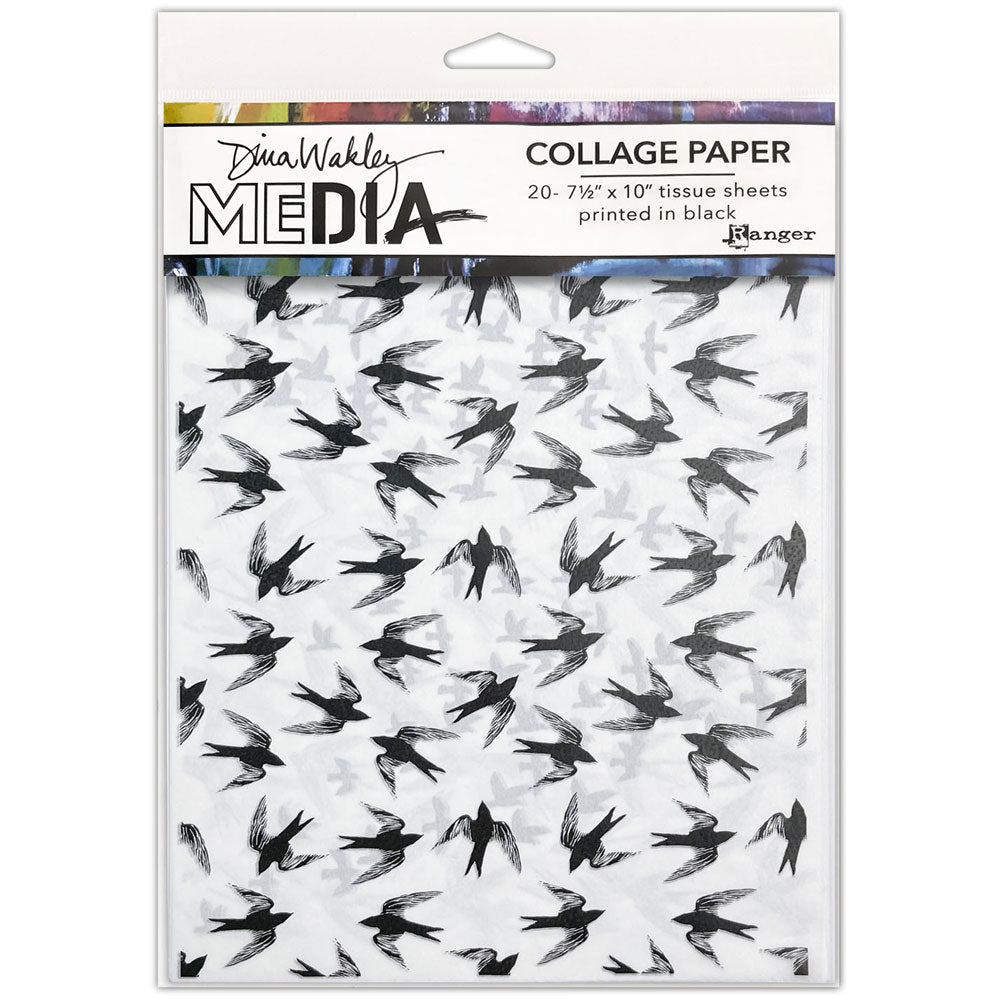 Dina Wakley Media Flying Things Collage Tissue Paper