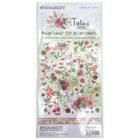 49 & Market ARToptions Rouge Wildflowers Laser Cut Elements - Art Journal Junction