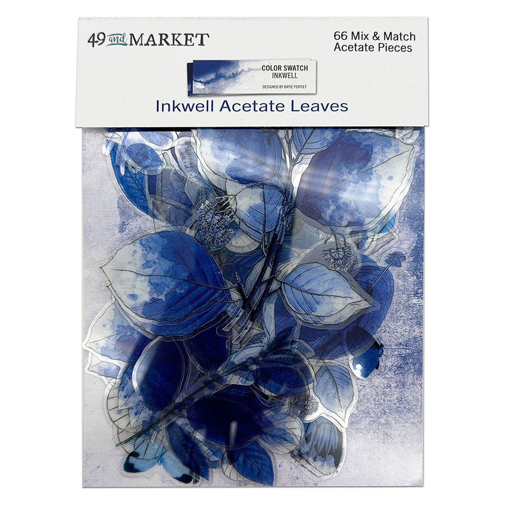 49 & Market Color Swatch: Inkwell Acetate Leaves - Art Journal Junction