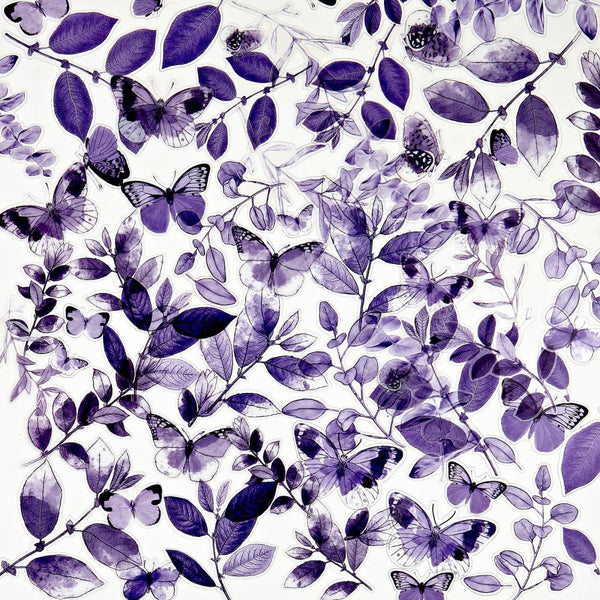 49 & Market Color Swatch: Lavender Acetate Leaves - Art Journal Junction