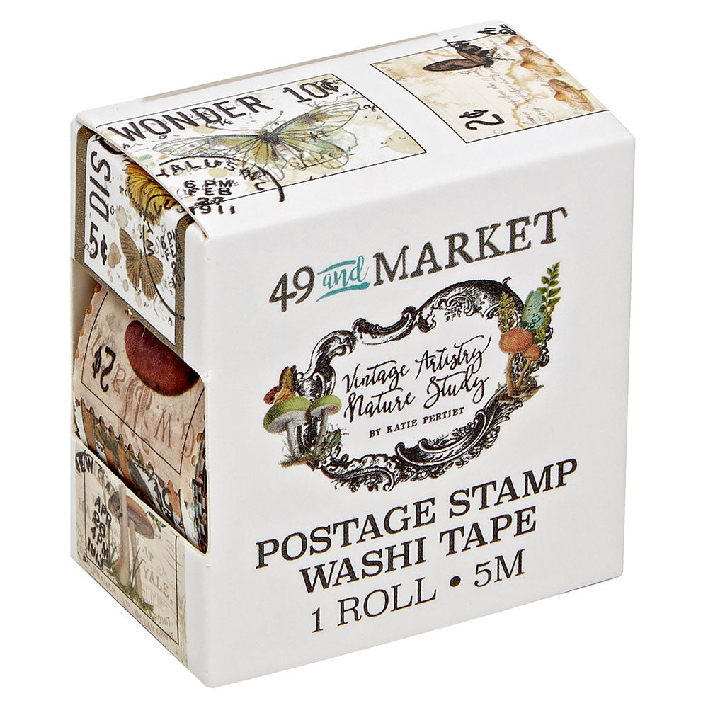 49 & Market Nature Study Postage Stamp Washi Tape
