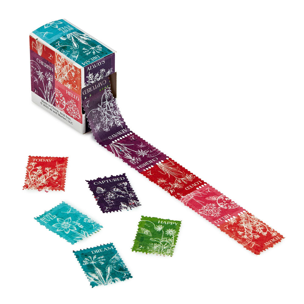 49 & Market Spectrum Gardenia Colored Postage Stamp Washi Tape