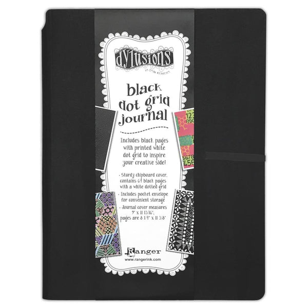 Dylusions Black Dot Grid Art Journal - Art Journal Junction