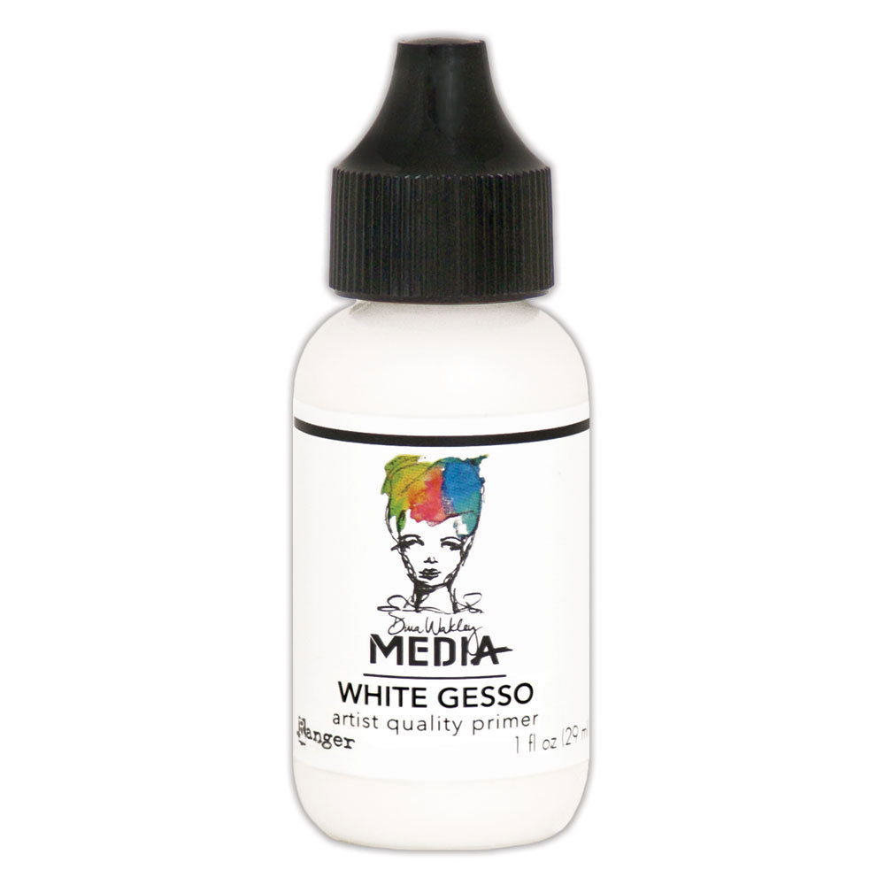 Dina Wakley Media White Gesso, 1oz bottle