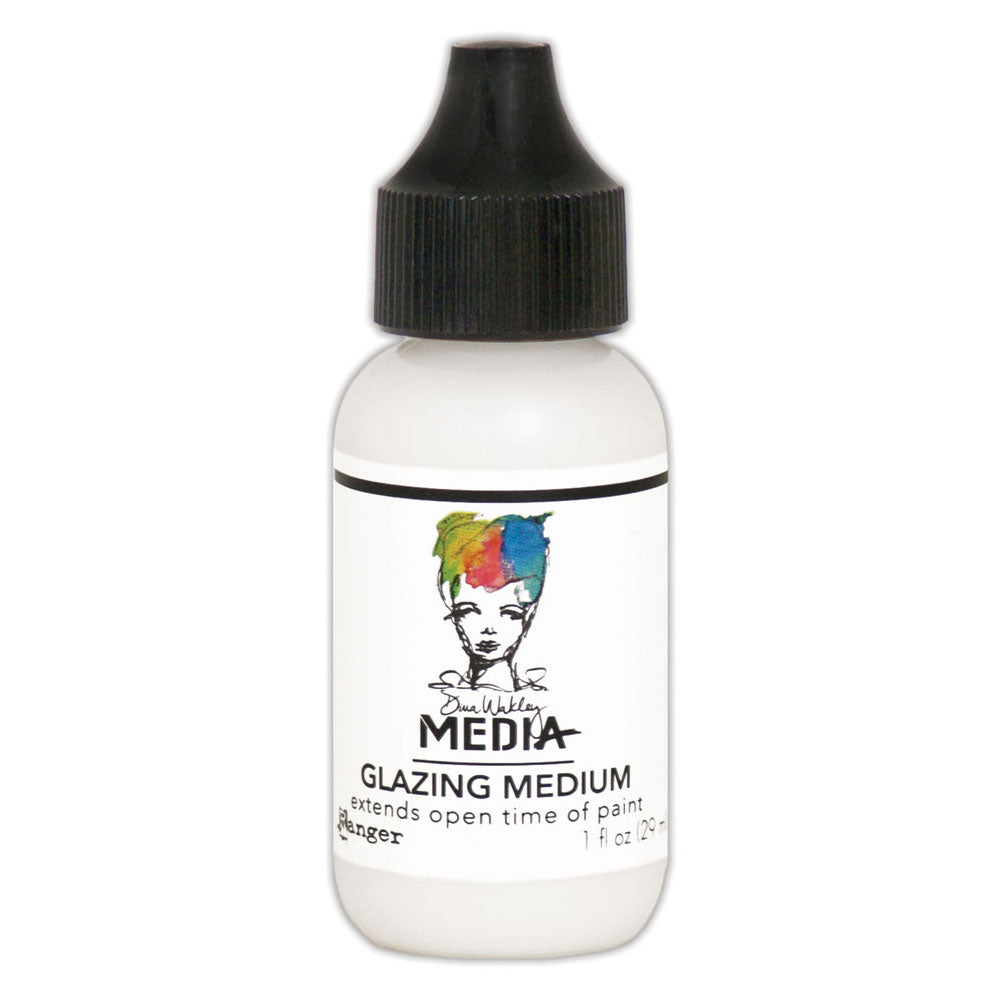 Dina Wakley Media Glazing Medium, 1oz bottle - Art Journal Junction