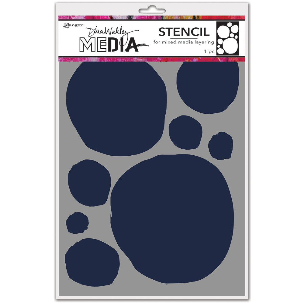 Dina Wakley Media Circles for Painting Stencil - Art Journal Junction