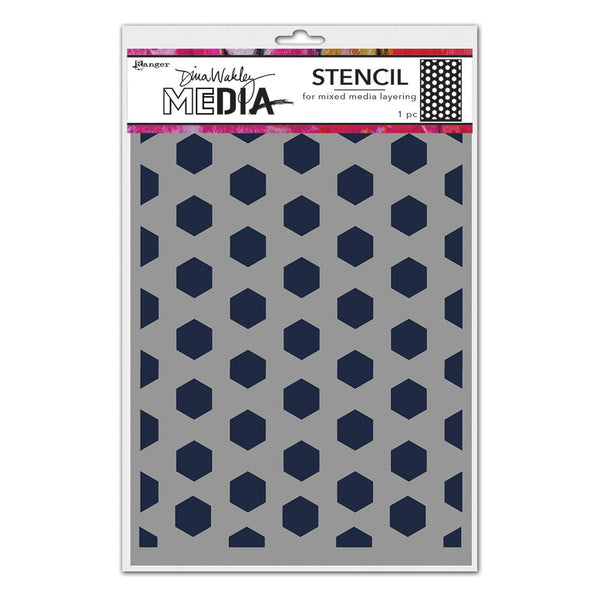 Dina Wakley Media Fence Stencil - Art Journal Junction