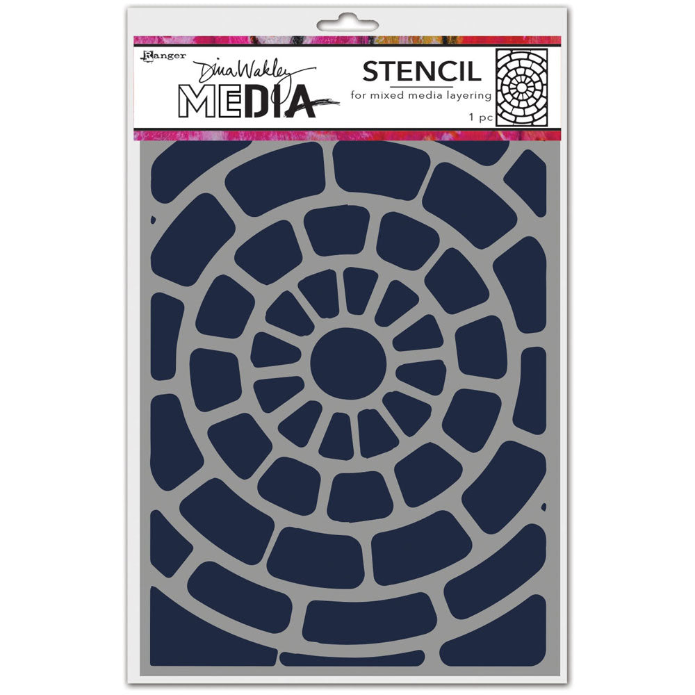 Dina Wakley Media Cover Stencil - Art Journal Junction