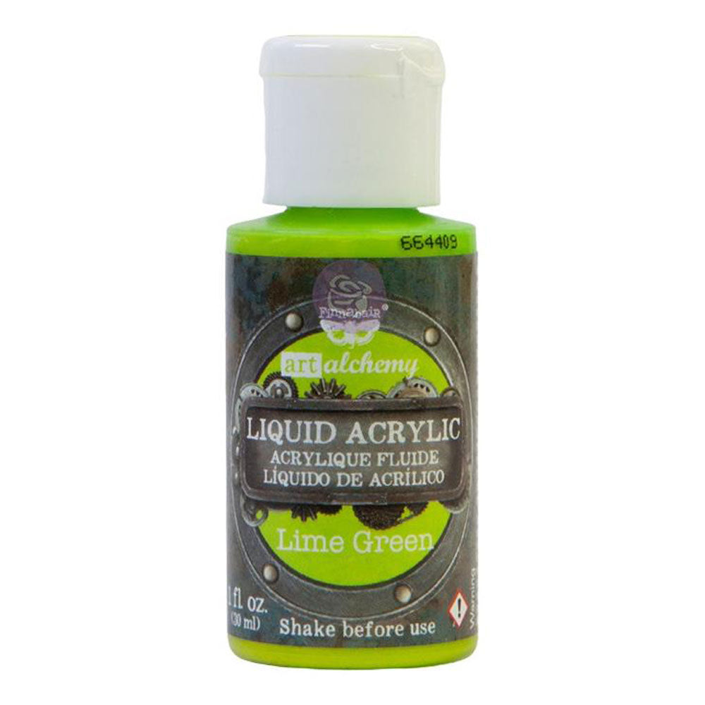 Finnabair Liquid Acrylic Paint - Lime Green