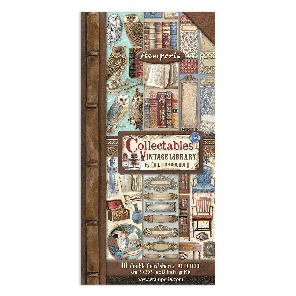 Stamperia Vintage Library Paper Collectables