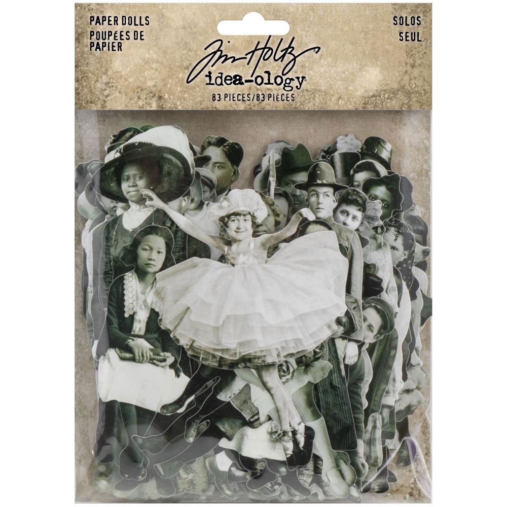 Tim Holtz Idea-ology Solo Paper Dolls - Art Journal Junction