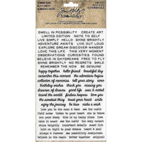 Tim Holtz Idea-ology Tiny Text Remnant Rubs - Art Journal Junction