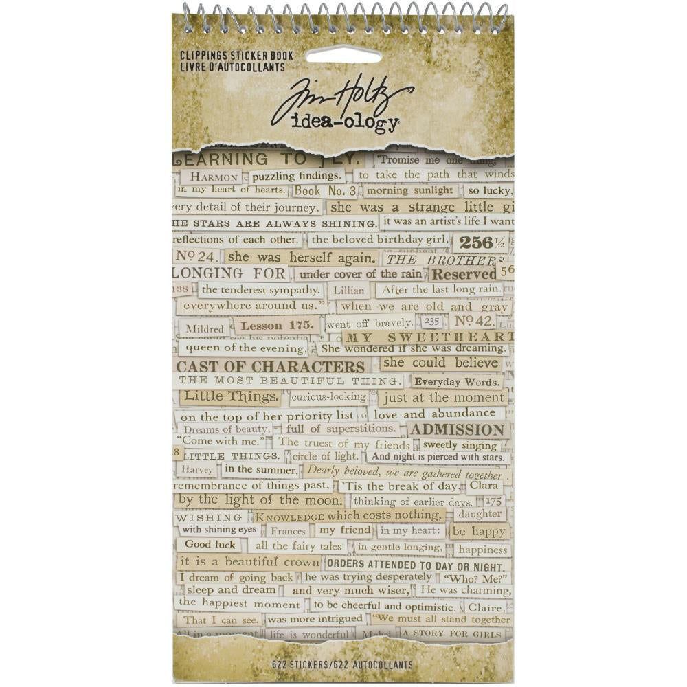 Tim Holtz Idea-ology Clippings Sticker Book - Art Journal Junction