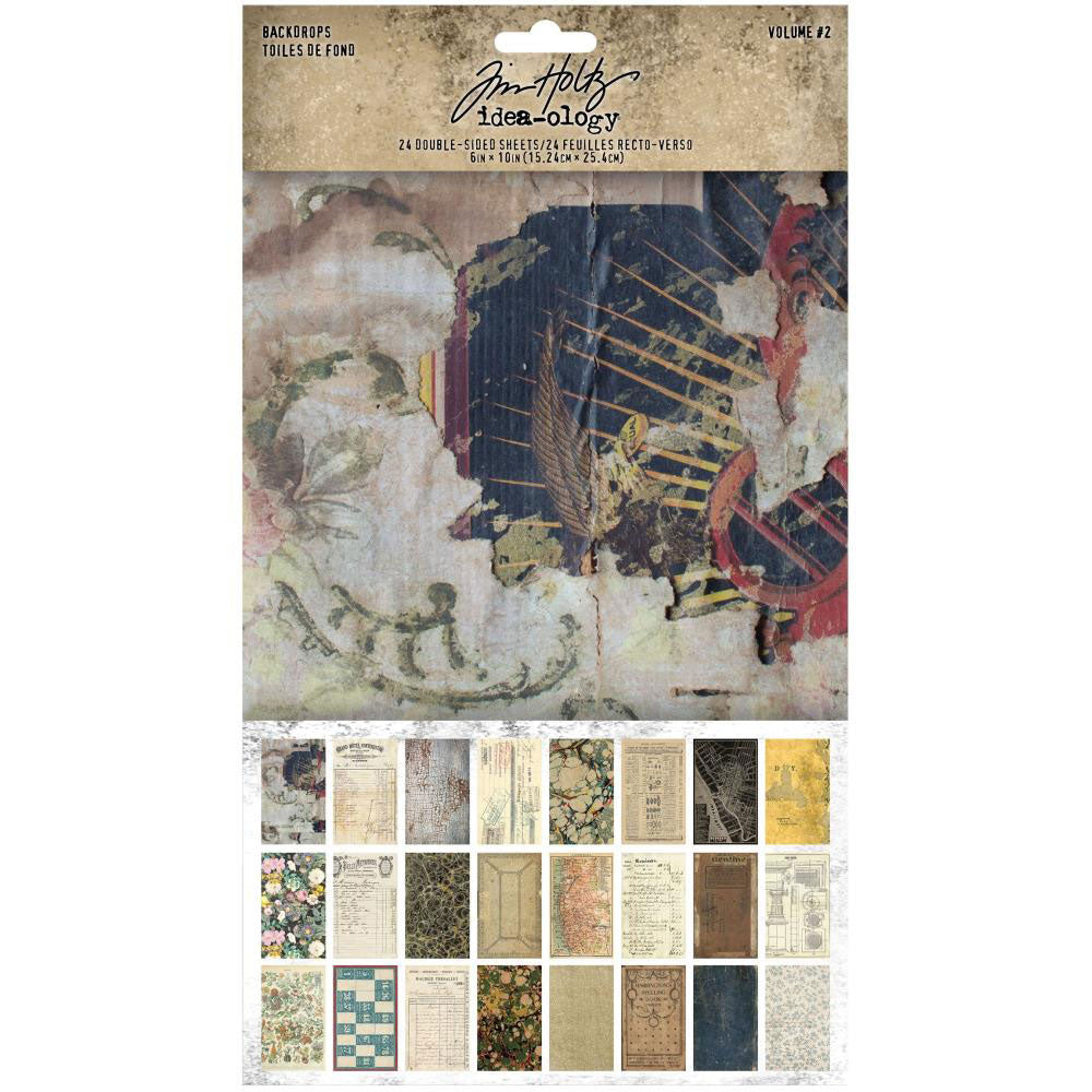 Tim Holtz Idea-ology Backdrops, Volume 2 - Art Journal Junction