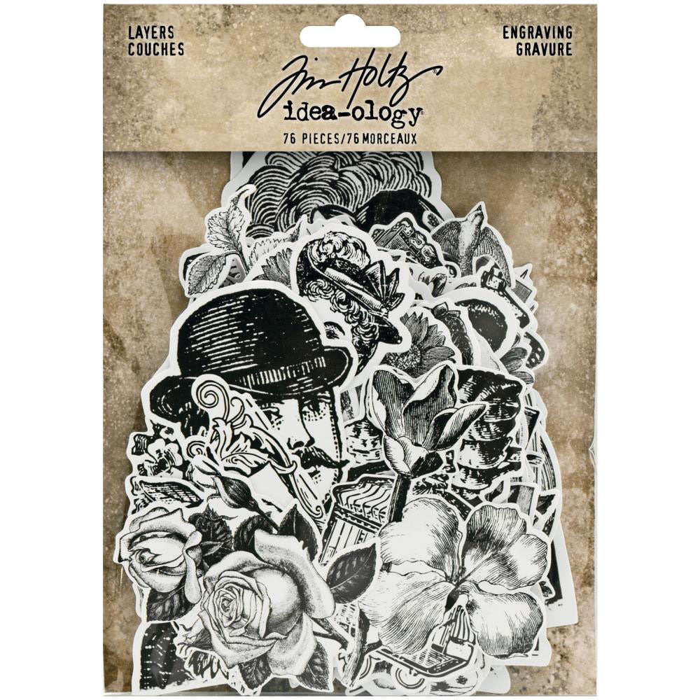 Tim Holtz Idea-ology Engraving Layers - Art Journal Junction