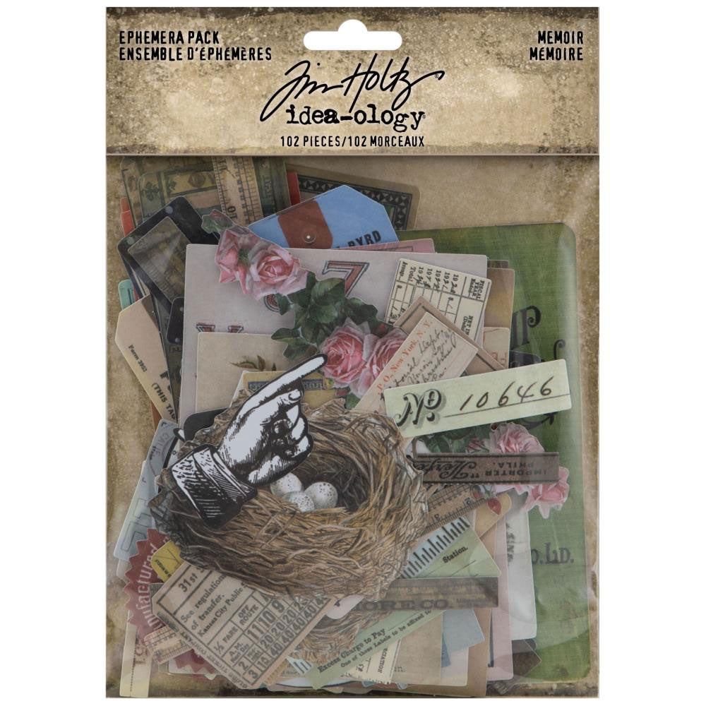 Tim Holtz Idea-ology Memoir Ephemera - Art Journal Junction