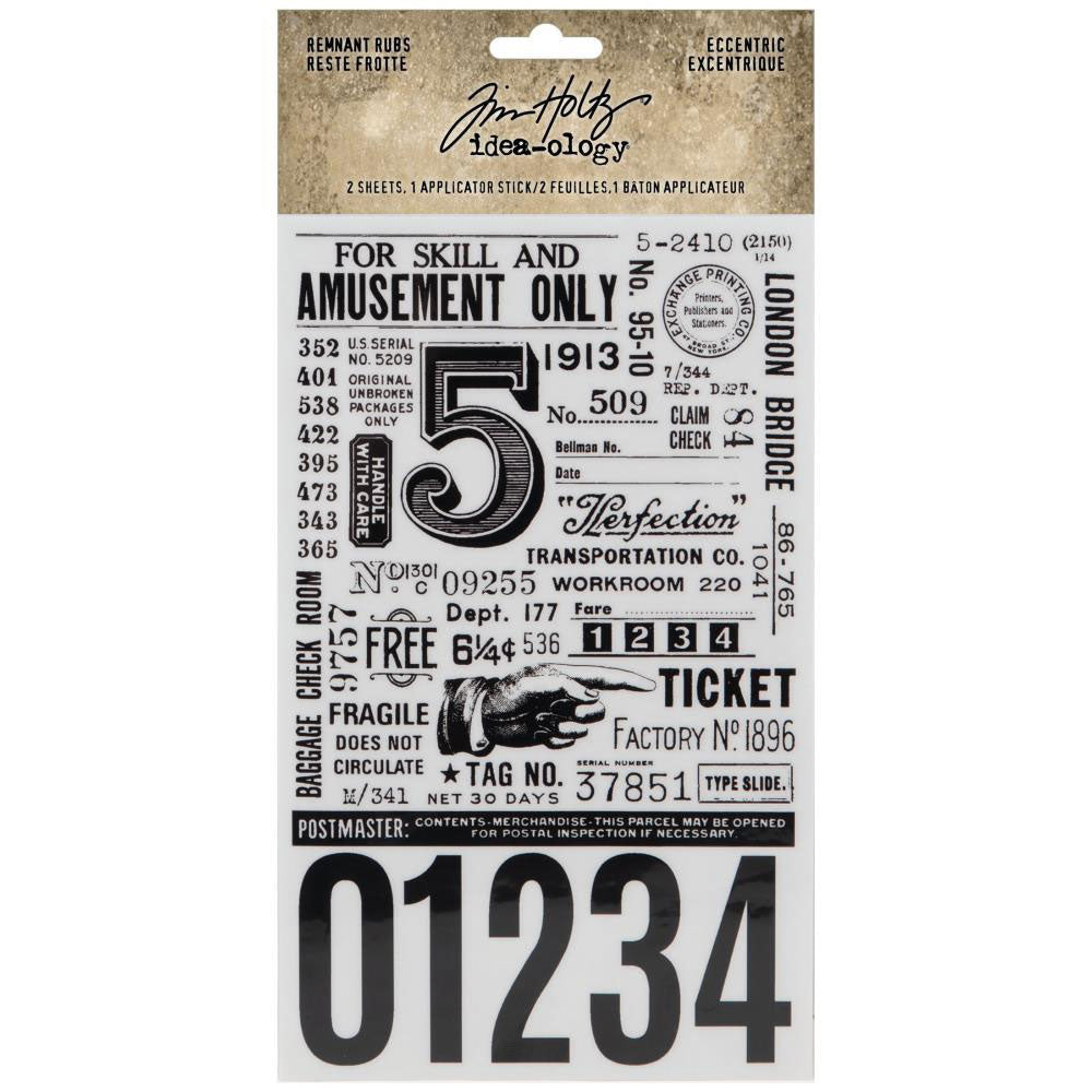 Tim Holtz Idea-ology Eccentric Remnant Rubs - Art Journal Junction